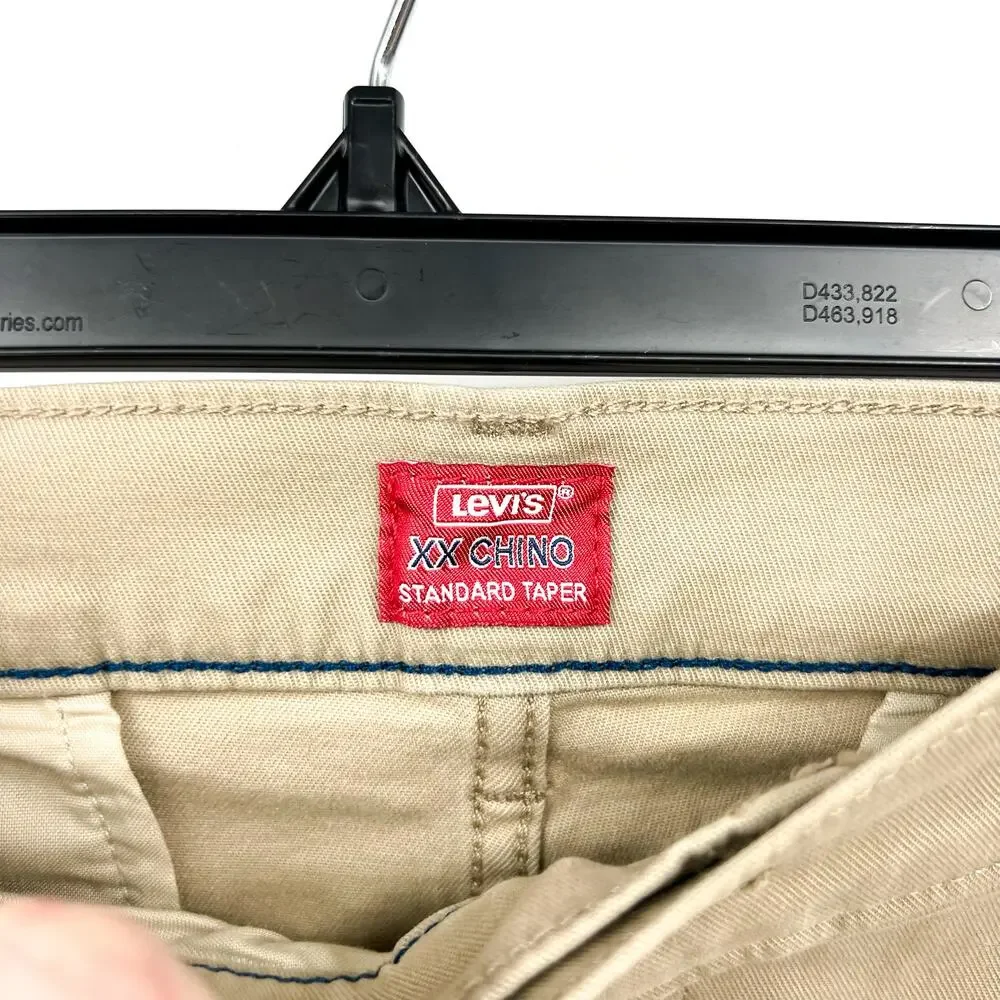 LEVI'S Men's XX Standard Taper Chinos 34x34 Tan True Chino Pants 85226-0069 NWT